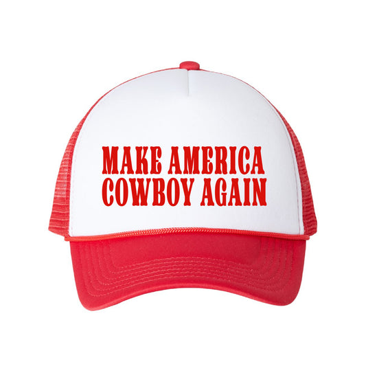 Make America Cowboy Again Trucker Hat