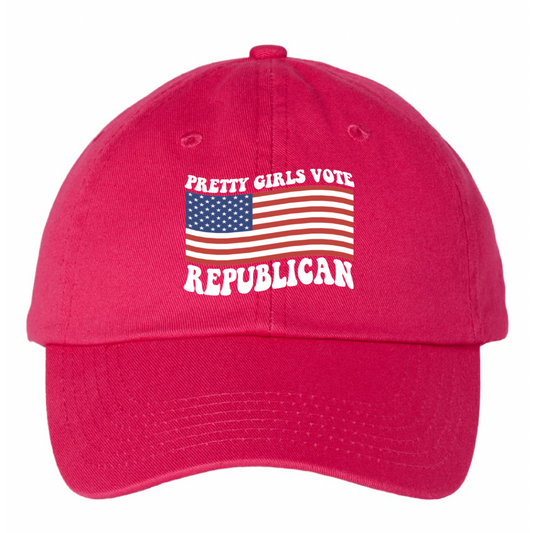Pretty Girls Vote Republican Hat